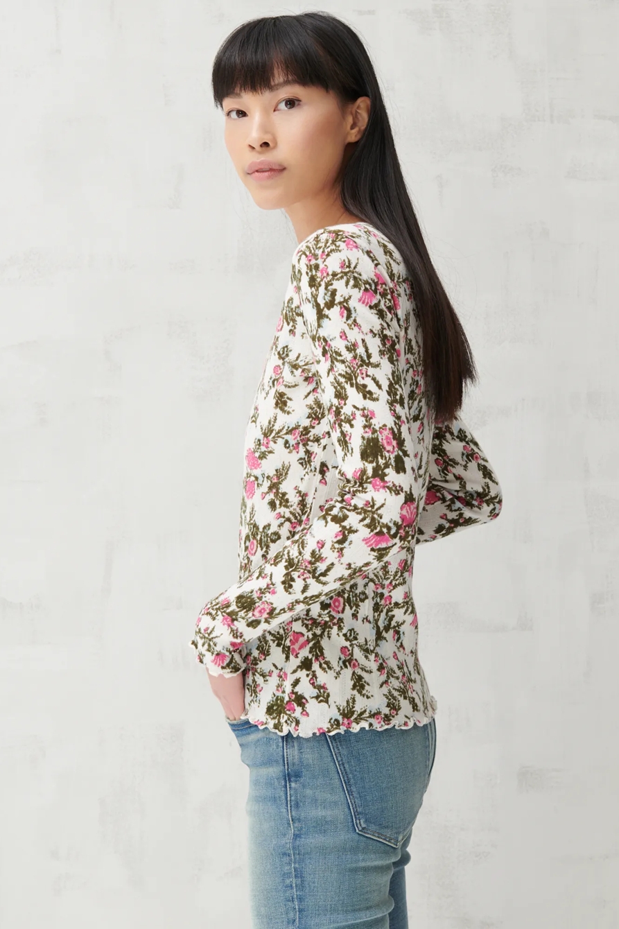 POINTELLE LONG SLEEVE TEE, image 3