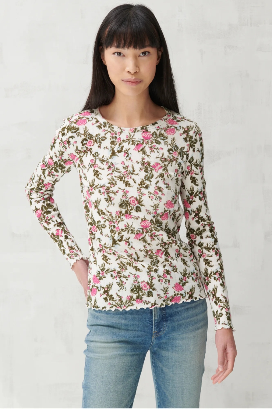 POINTELLE LONG SLEEVE TEE, image 5