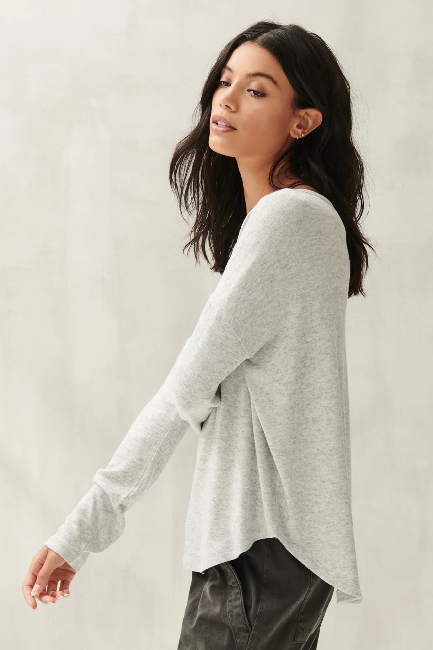 DROP SHOULDER CLOUD JERSEY TOP, image 3