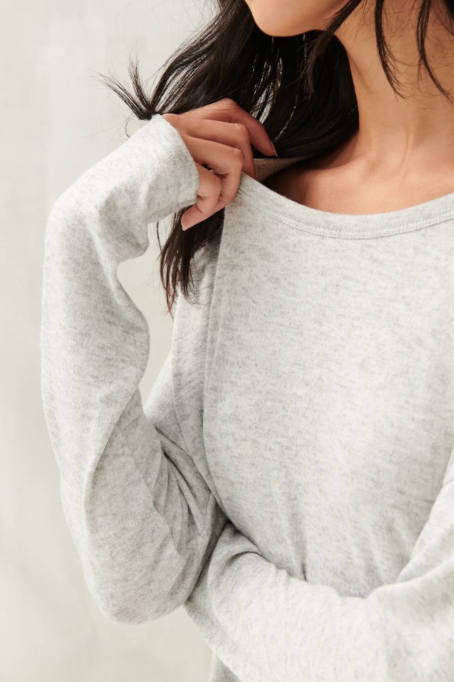 DROP SHOULDER CLOUD JERSEY TOP, image 5