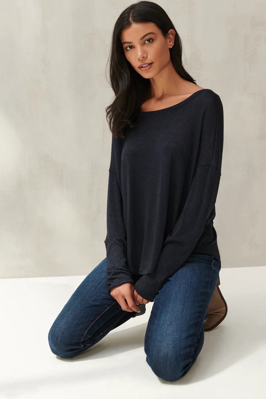 DROP SHOULDER CLOUD JERSEY TOP, image 5