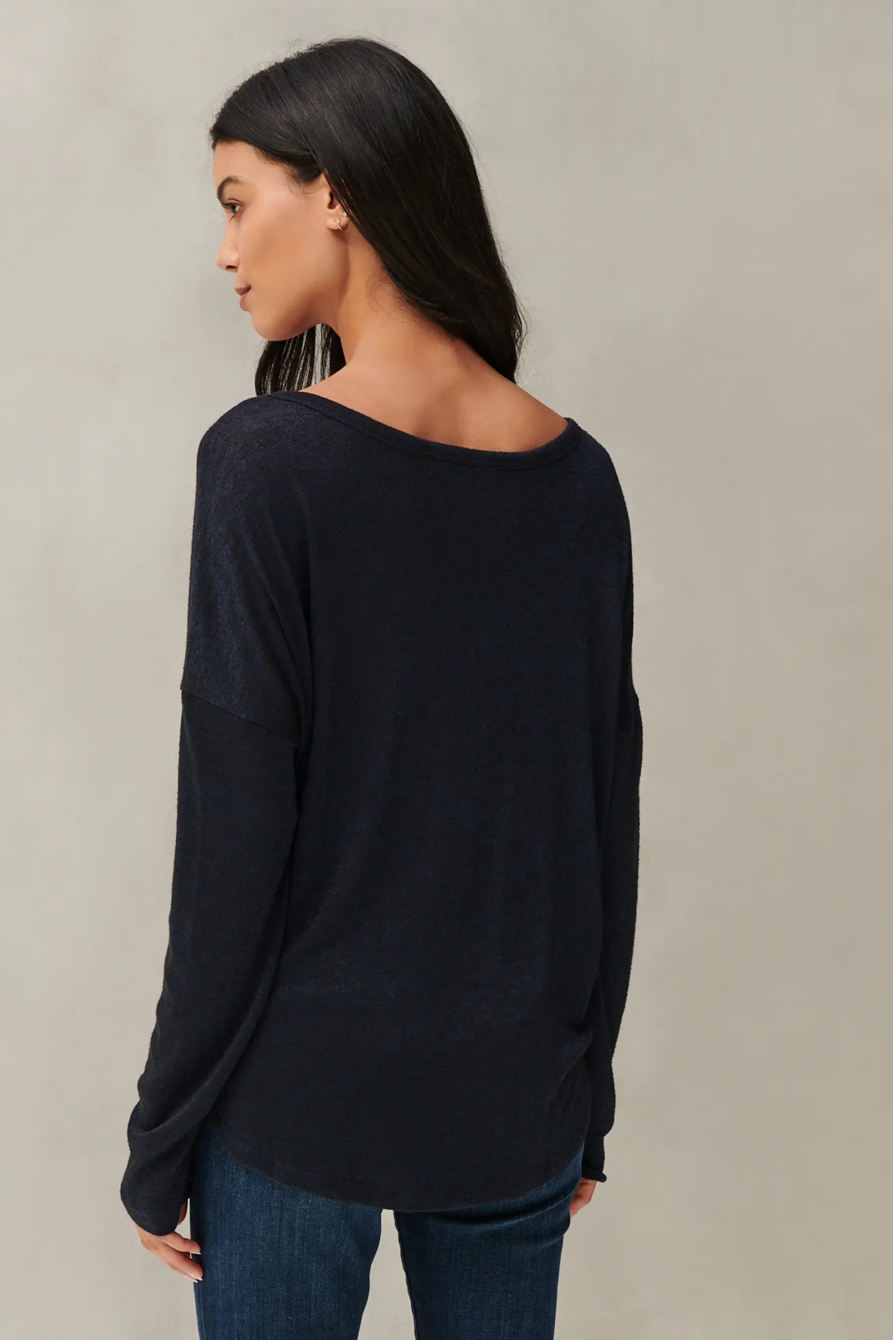 DROP SHOULDER CLOUD JERSEY TOP, image 2