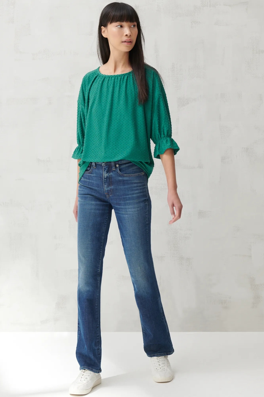JACQUARD BOAT NECK TOP, image 2
