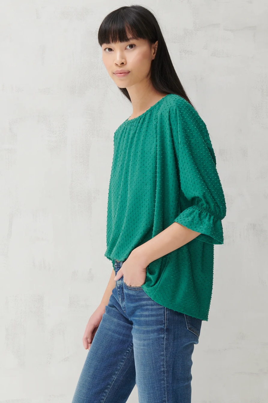 JACQUARD BOAT NECK TOP, image 3