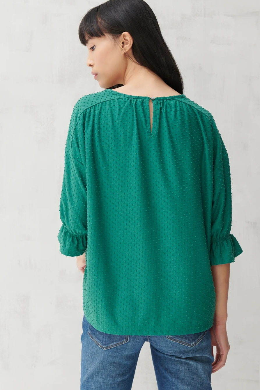 JACQUARD BOAT NECK TOP, image 4