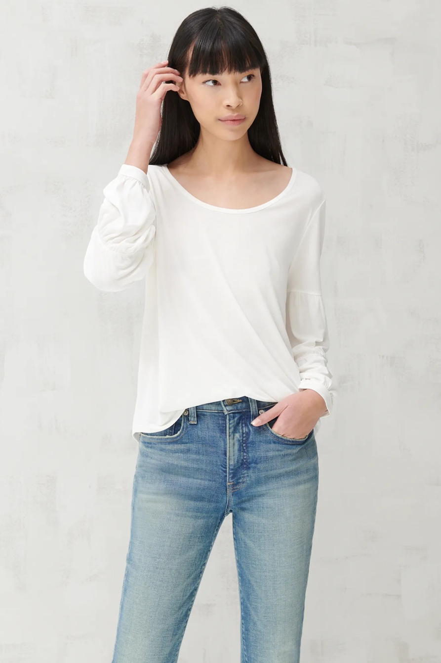 SANDWASH TIERED SLEEVE TOP, image 4