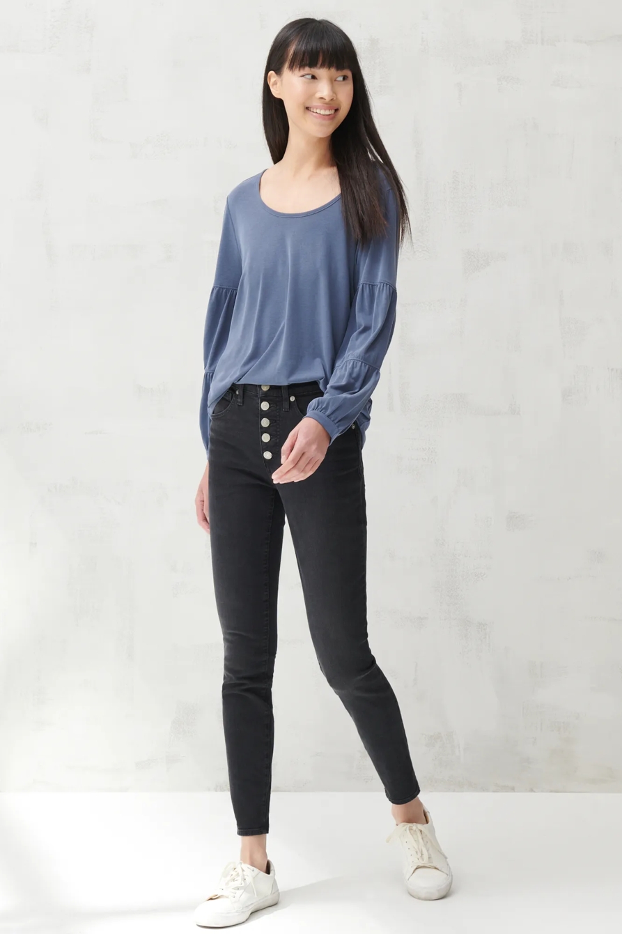 SANDWASH TIERED SLEEVE TOP, image 2