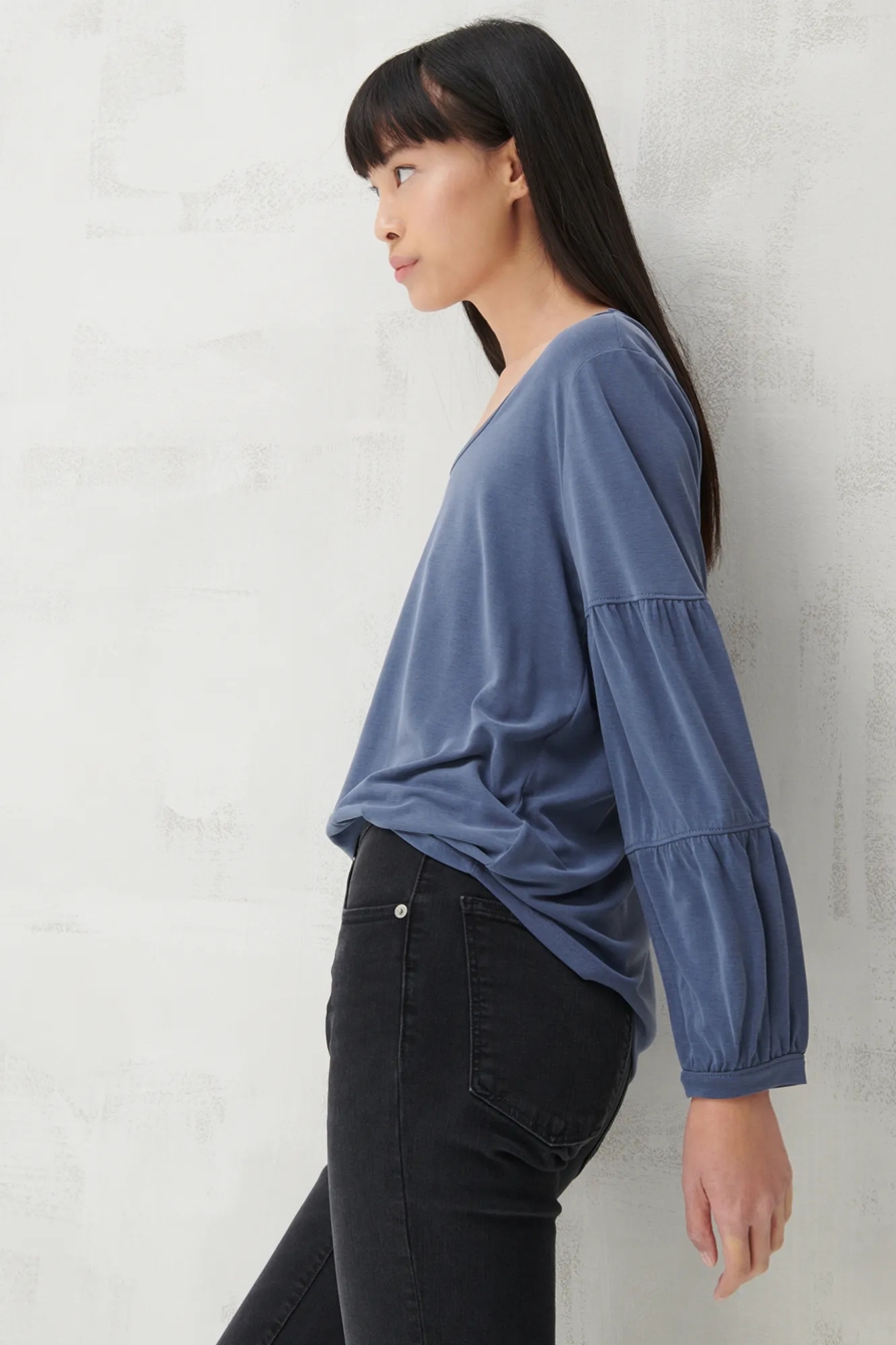SANDWASH TIERED SLEEVE TOP, image 3