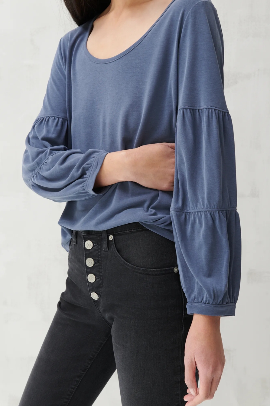 SANDWASH TIERED SLEEVE TOP, image 5