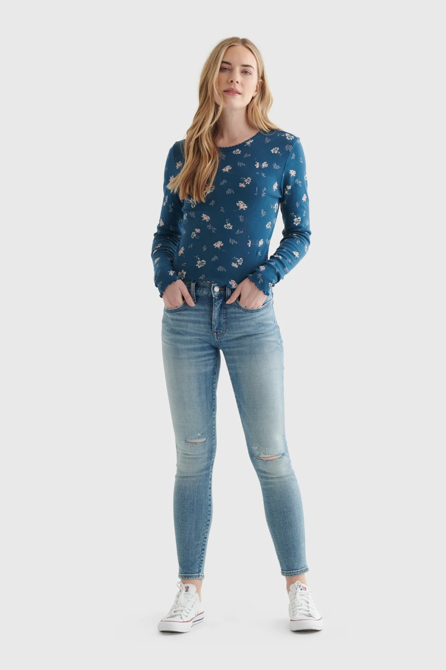 POINTELLE LONG SLEEVE CREW, image 2