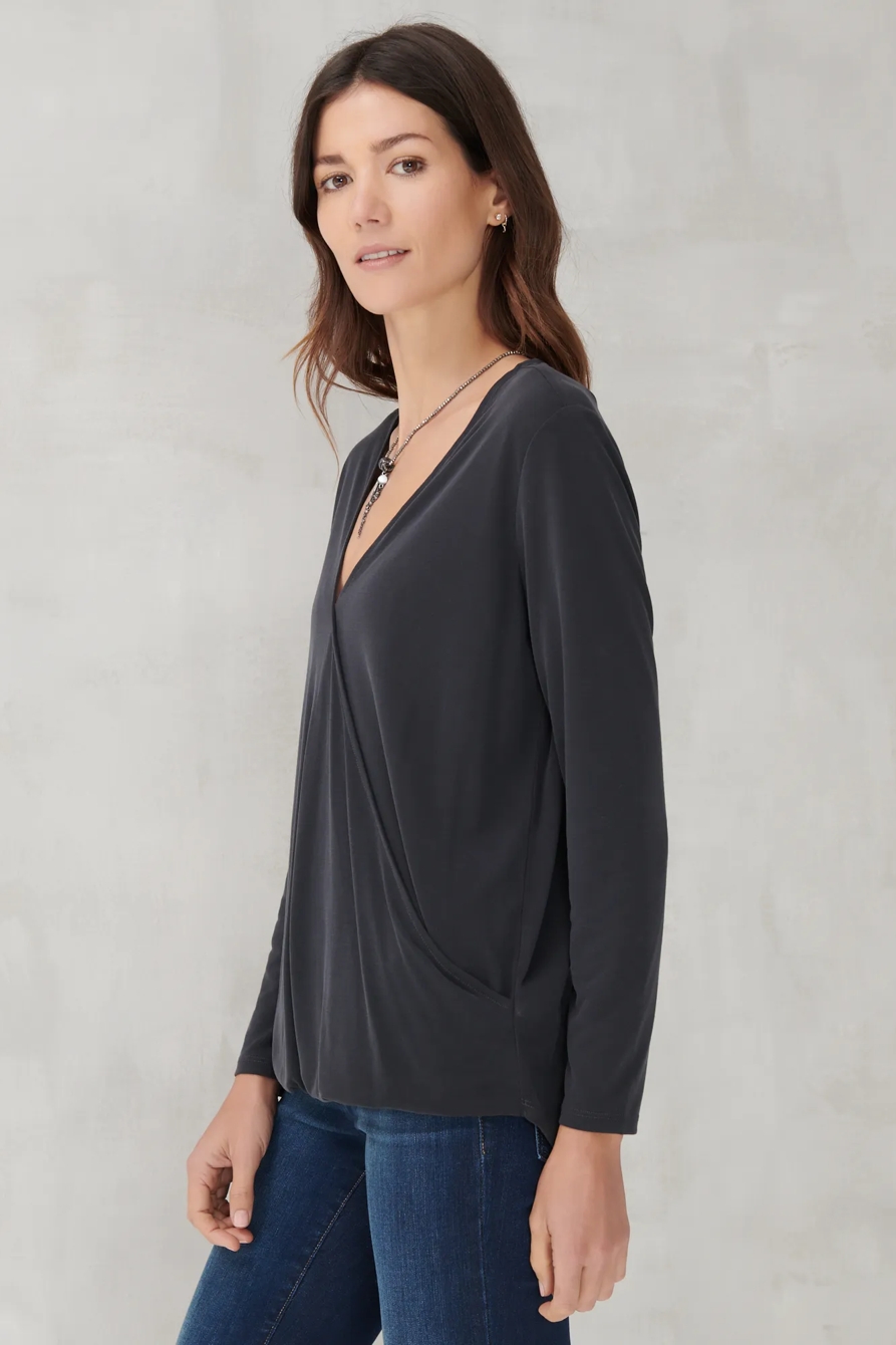 SANDWASH SURPLICE TOP, image 3