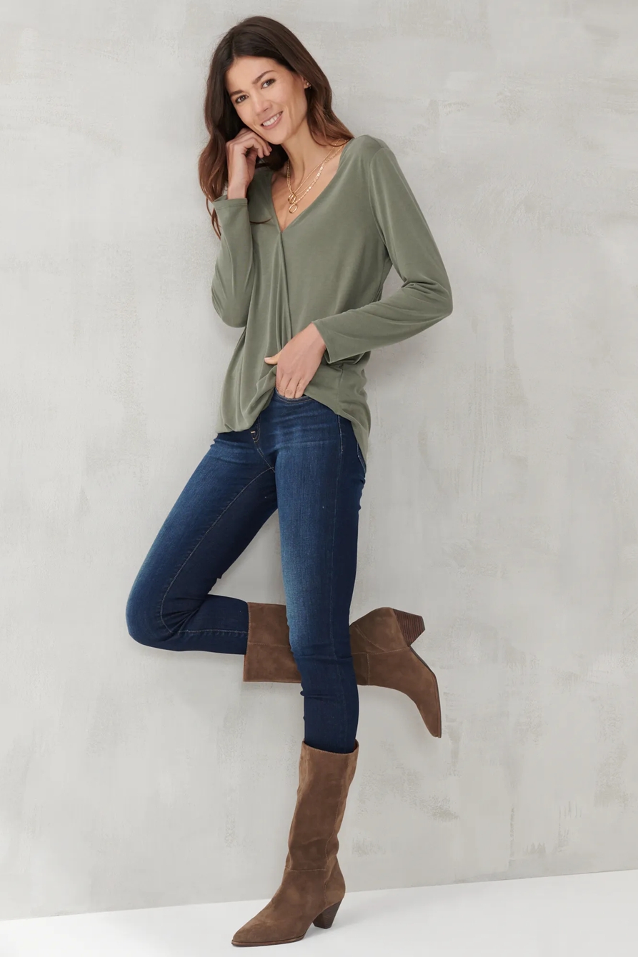 SANDWASH SURPLICE TOP, image 2