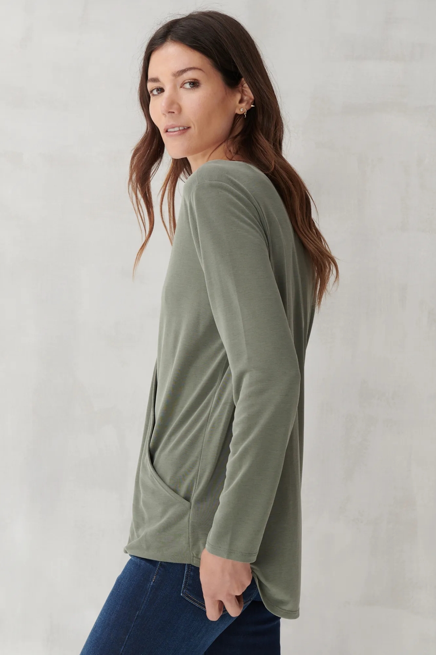 SANDWASH SURPLICE TOP, image 3