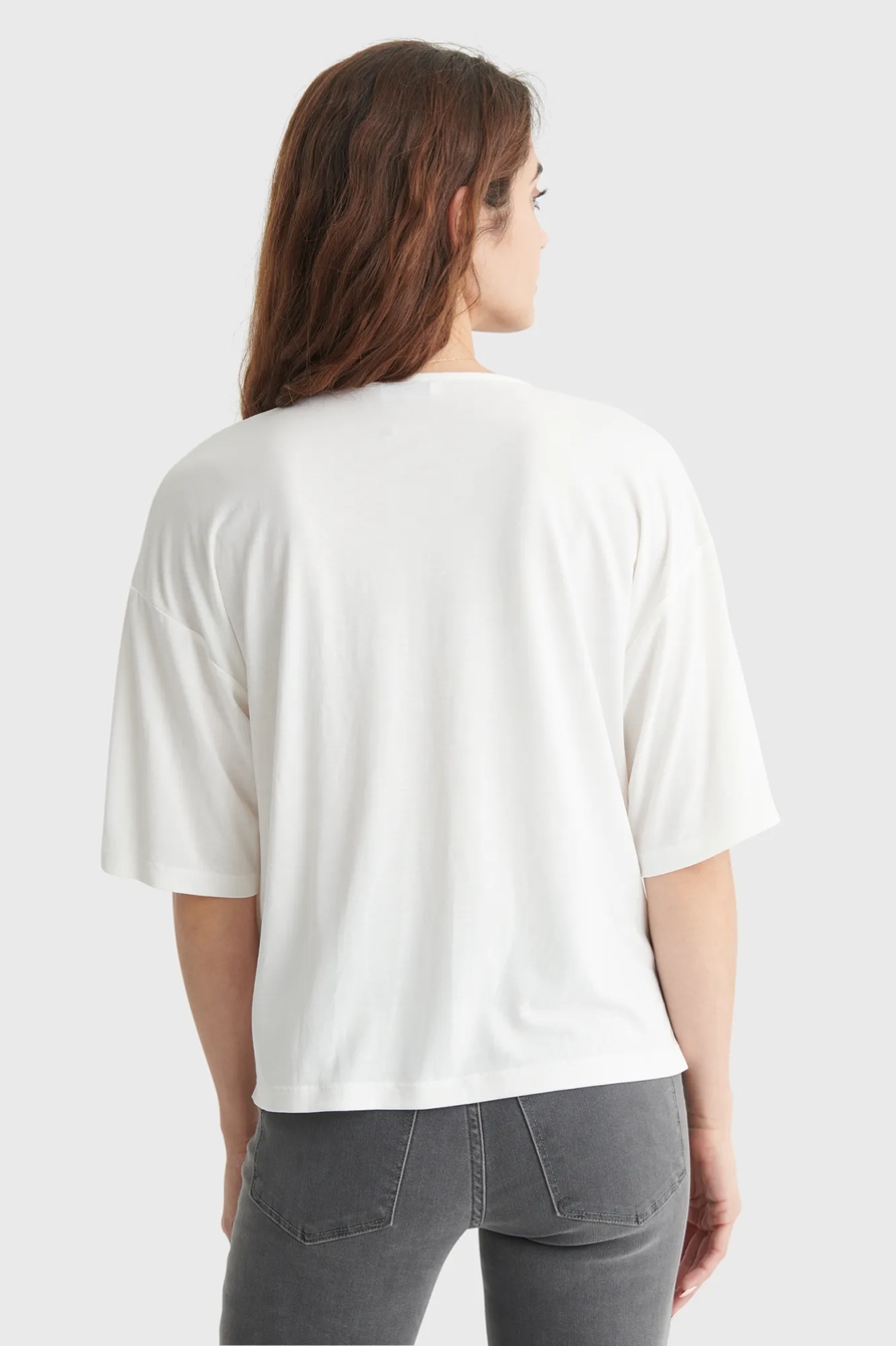RELAXED-FIT V-NECK KNIT TOP, image 5