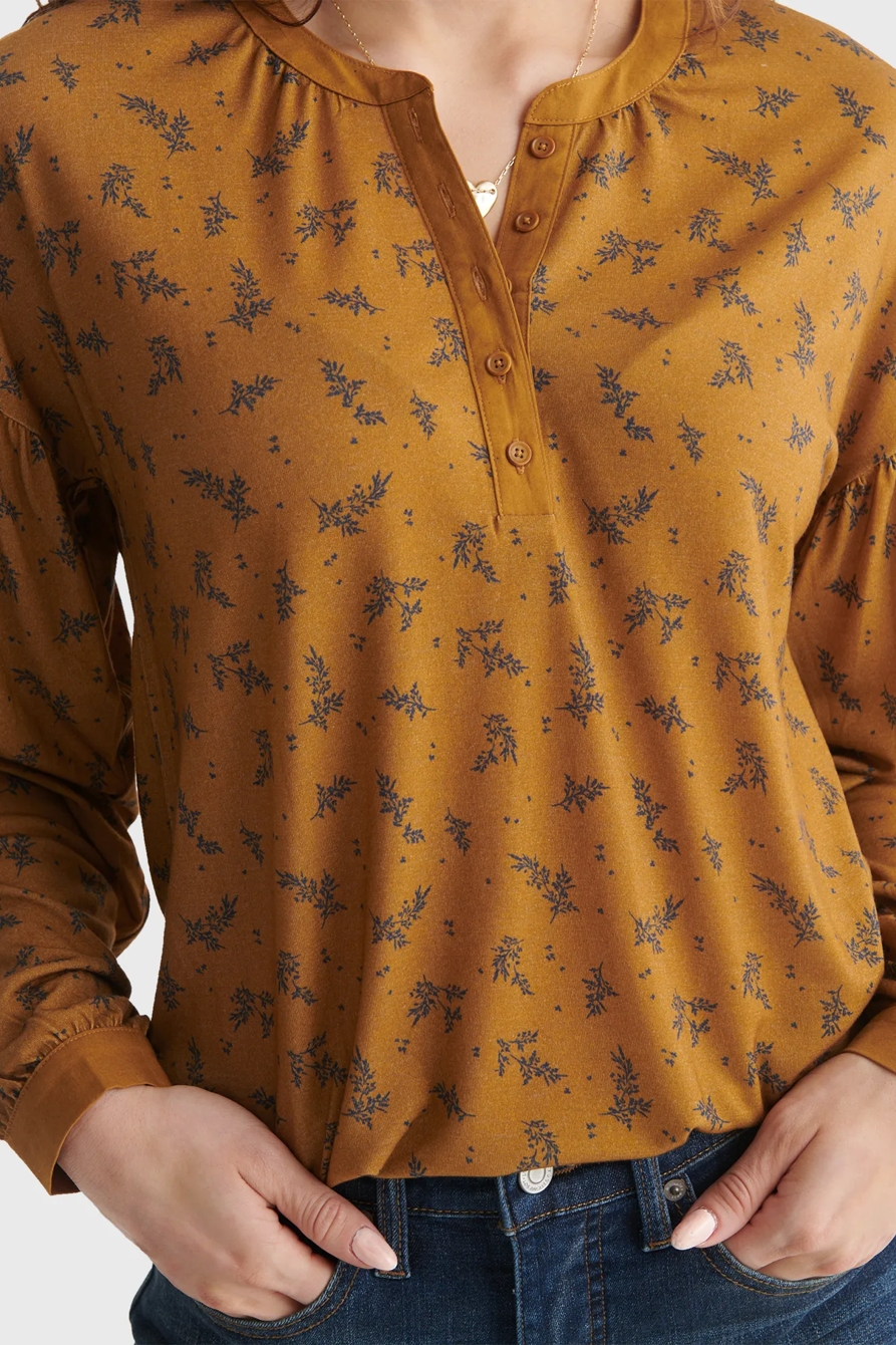 BUTTON-ACCENTED V-NECK TOP, image 4
