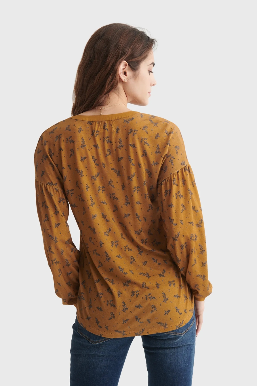 BUTTON-ACCENTED V-NECK TOP, image 5