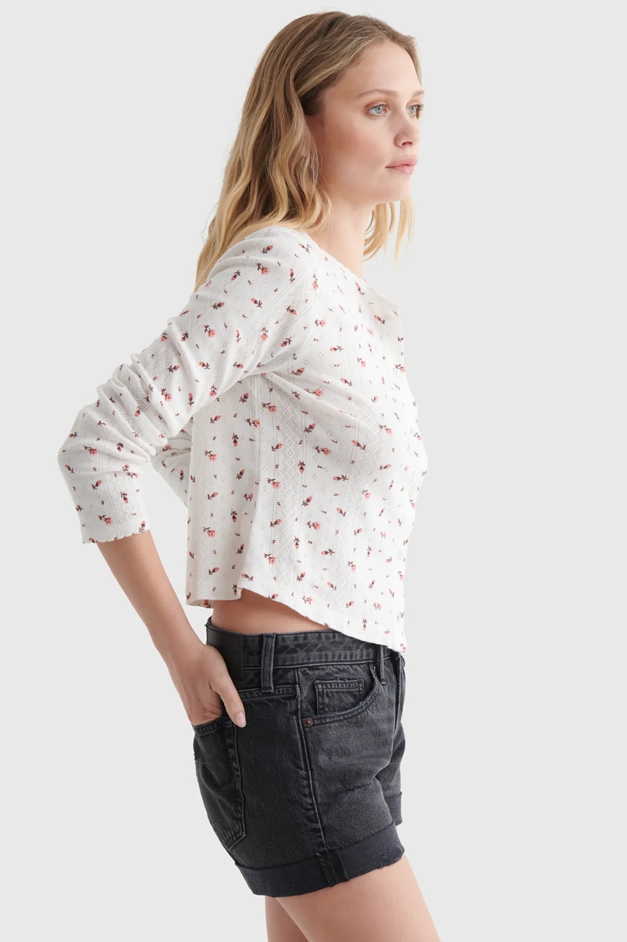POINTELLE-KNIT CARDIGAN, image 3
