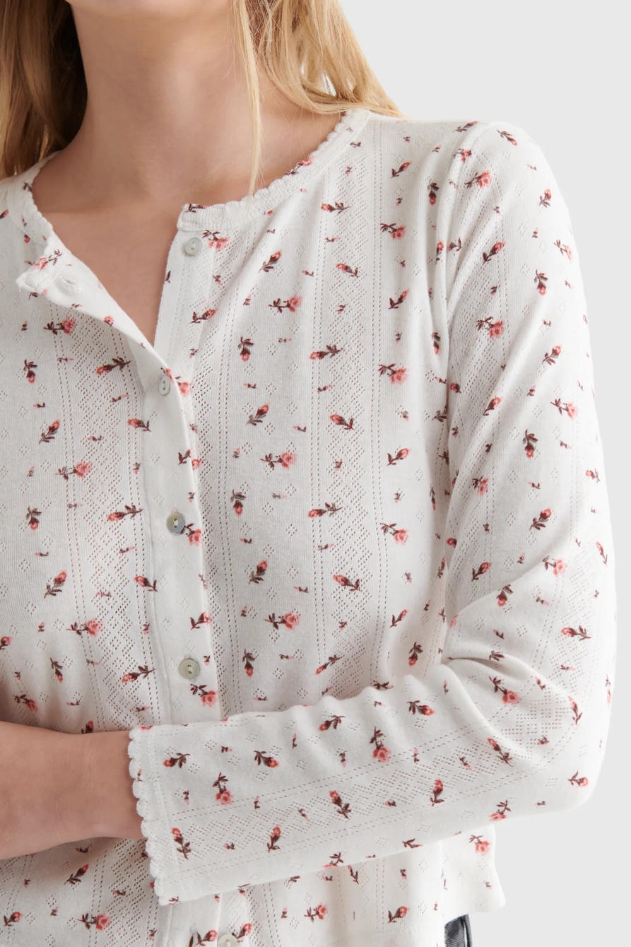 POINTELLE-KNIT CARDIGAN, image 4