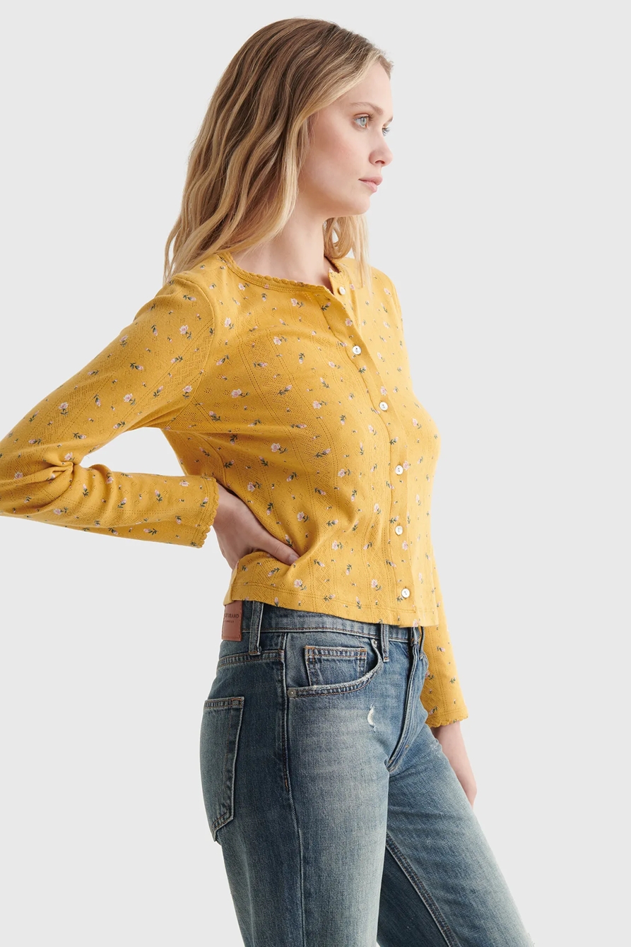 POINTELLE-KNIT CARDIGAN, image 3