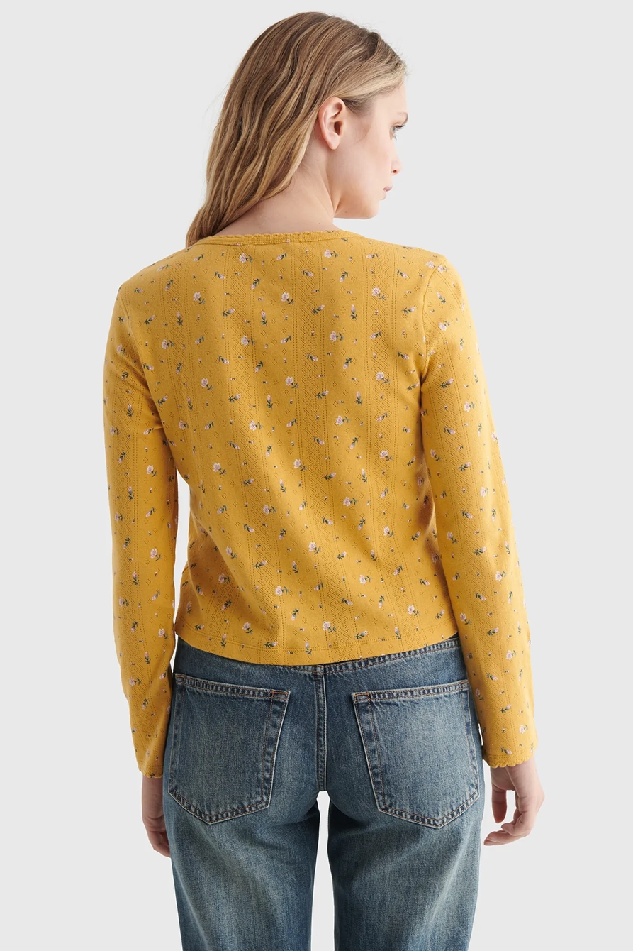 POINTELLE-KNIT CARDIGAN, image 5