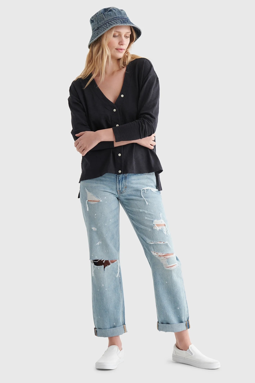 OVERSIZED V-NECK CARDIGAN, image 2