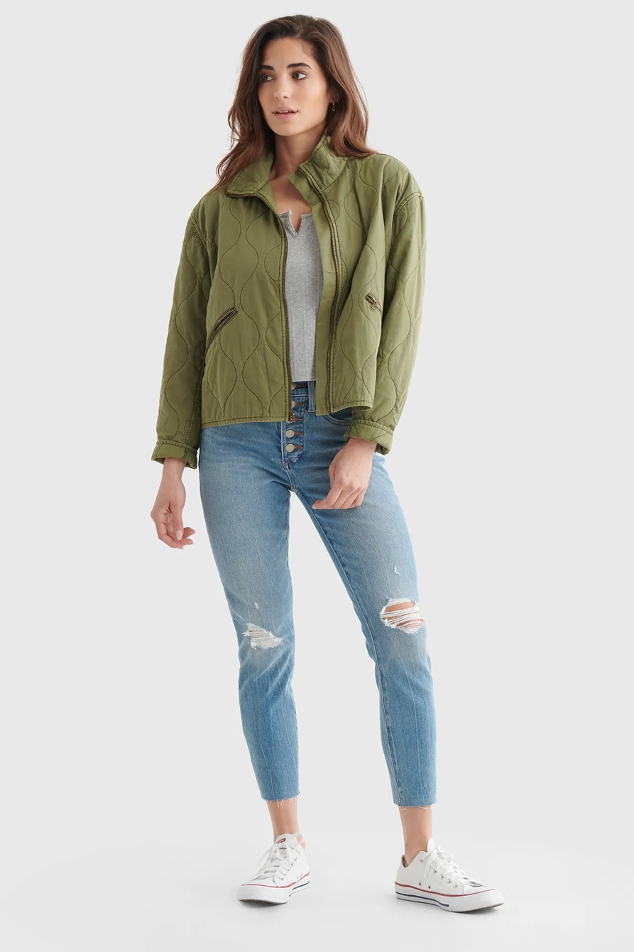 LONG SLEEVE SLIM NOTCH NECK TEE, image 2