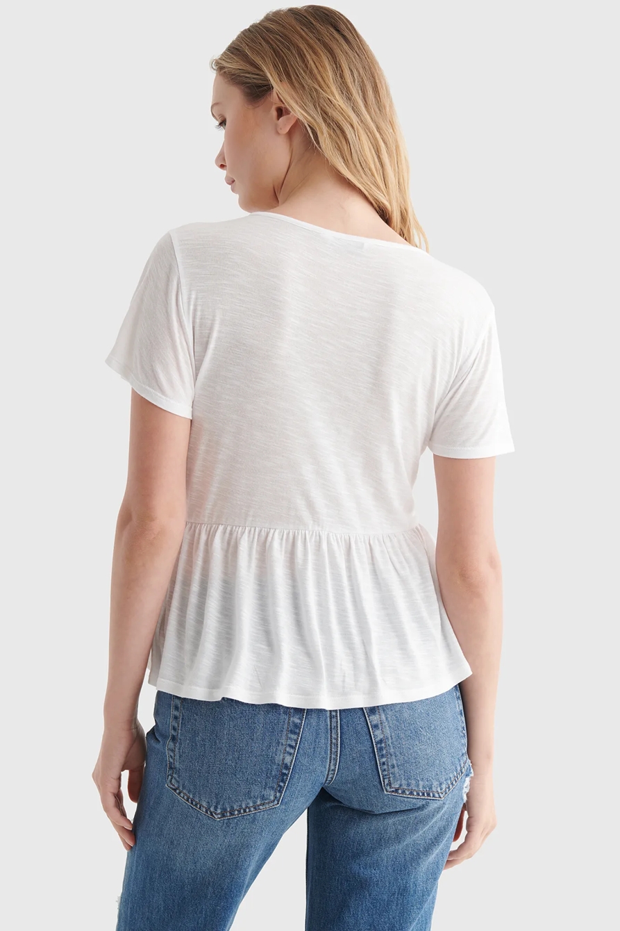 SMOCKED BABYDOLL TOP, image 5