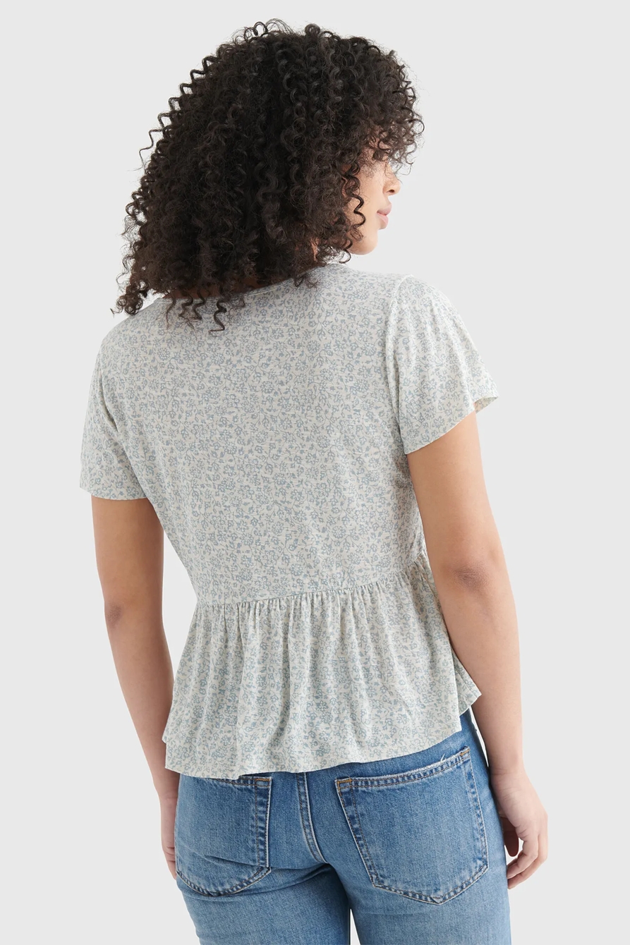 SMOCKED BABYDOLL TOP, image 5