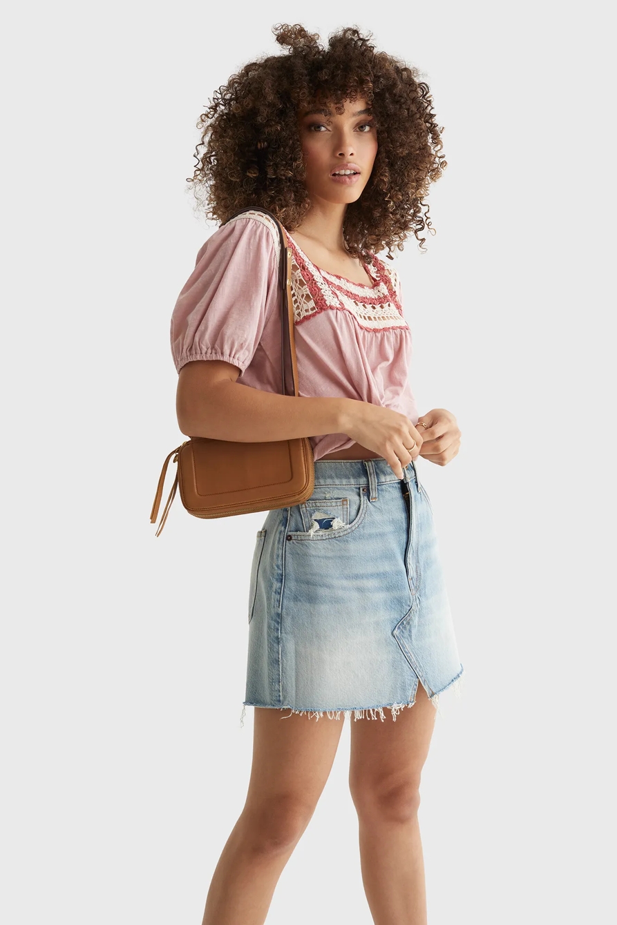 SQUARE NECK CROCHET TOP, image 6