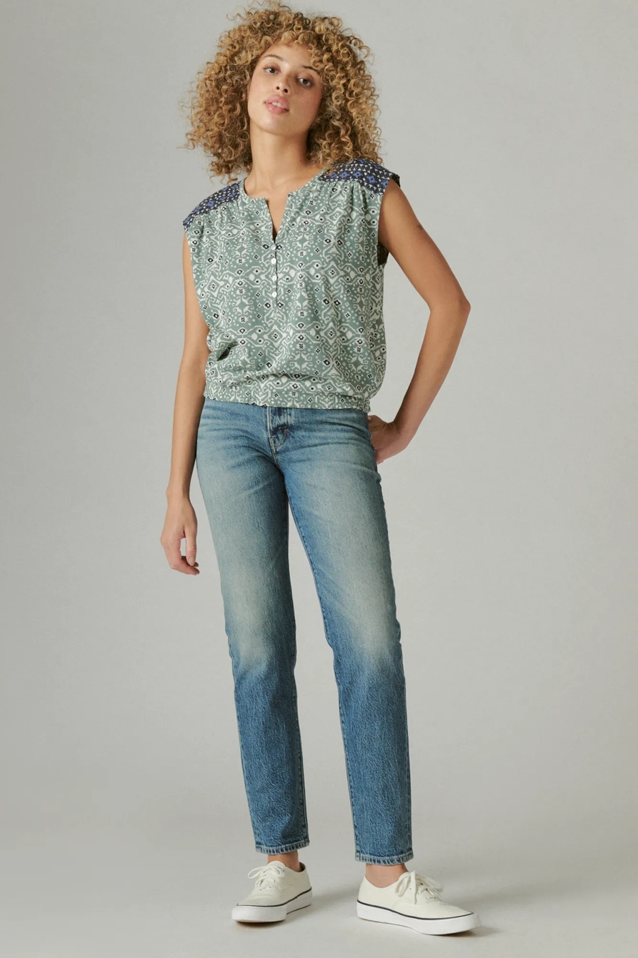 MIXED PRINT TOP, image 2