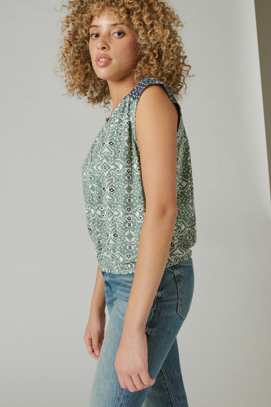 MIXED PRINT TOP, image 3