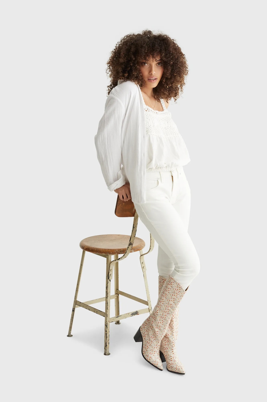 SQUARE NECK CROCHET TANK, image 6