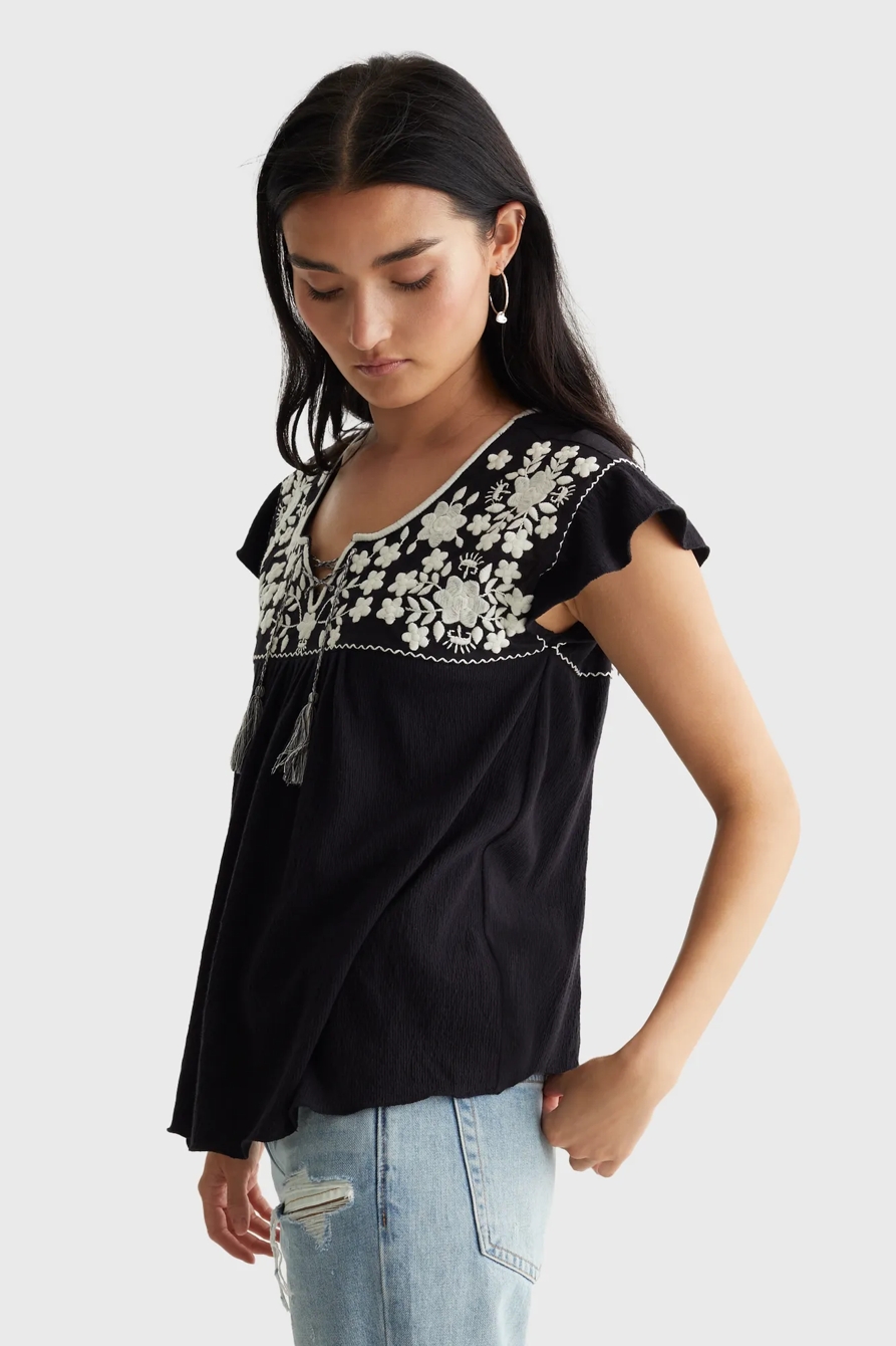EMBROIDERED BOHO BLOUSE, image 3