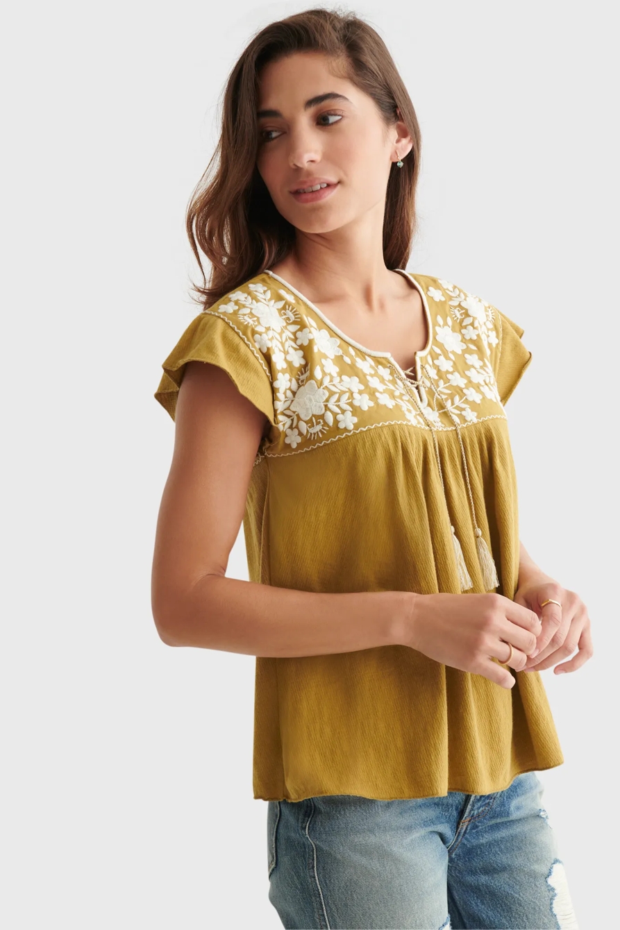 EMBROIDERED BOHO BLOUSE, image 3
