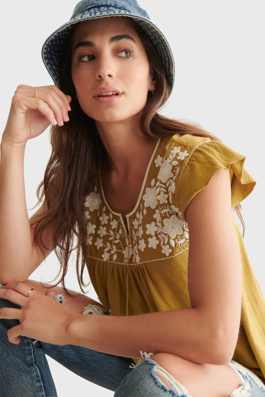 EMBROIDERED BOHO BLOUSE, image 6