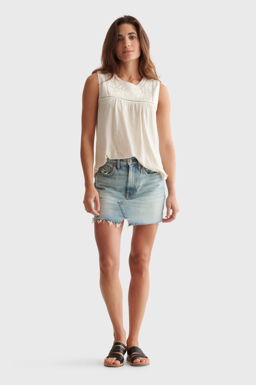 EMBROIDERED SLEEVELESS TOP, image 2