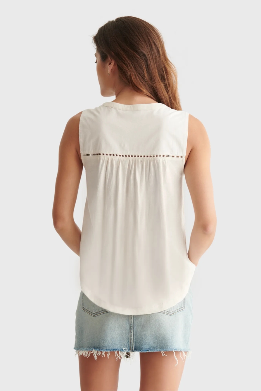 EMBROIDERED SLEEVELESS TOP, image 4