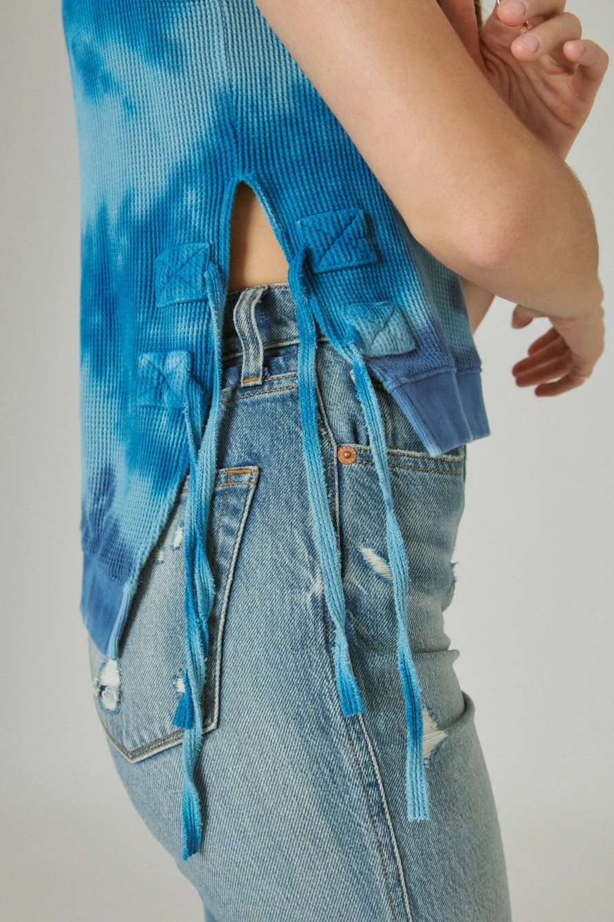 SLEEVELESS SIDE TIE HI-LOW TANK, image 4