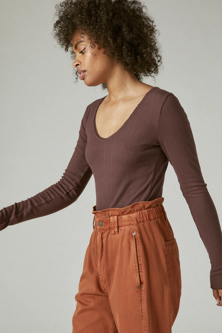 SCOOP NECK BODYSUIT, image 3