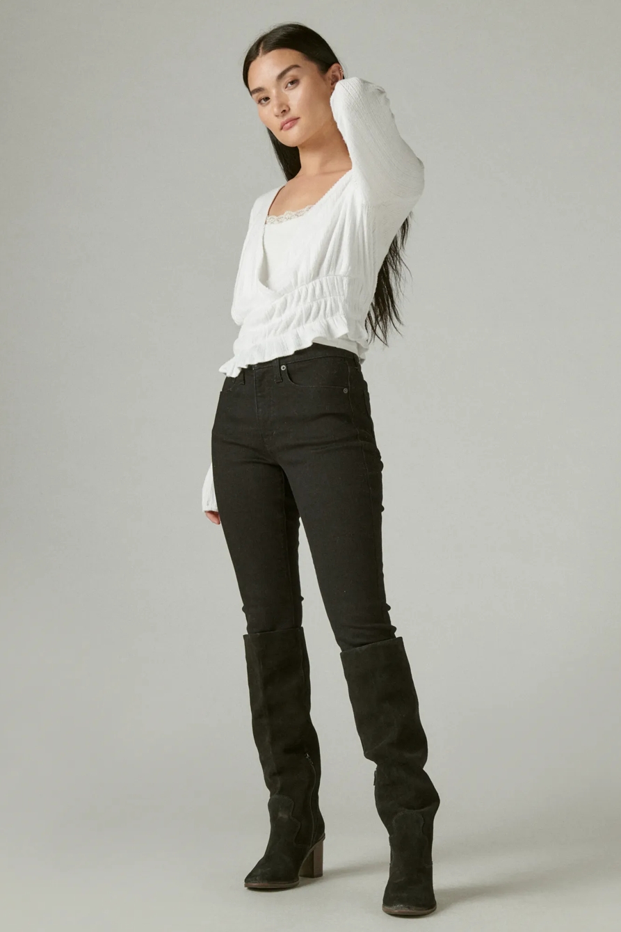 POINTELLE SURPLICE TOP, image 2