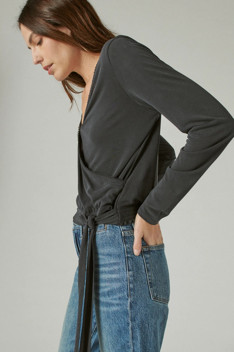 SANDWASH SURPLICE TOP, image 3