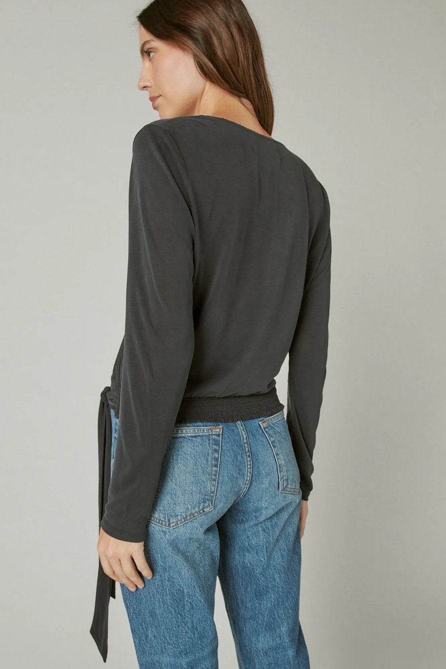 SANDWASH SURPLICE TOP, image 4