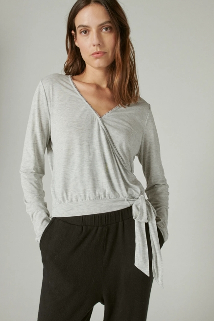 SANDWASH SURPLICE TOP, image 1