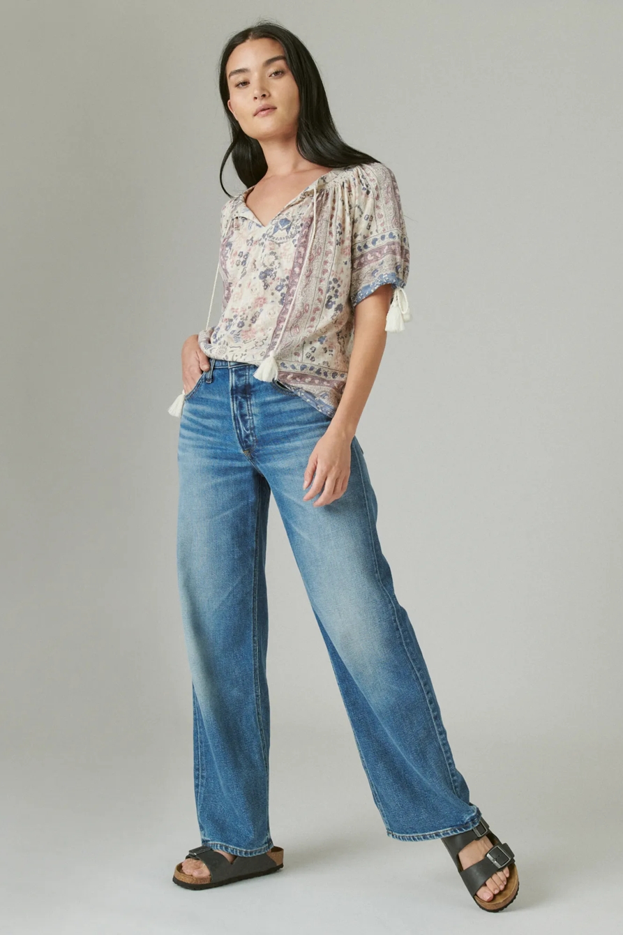 PRINTED SHORT SLEEVE BLOUSE, image 2