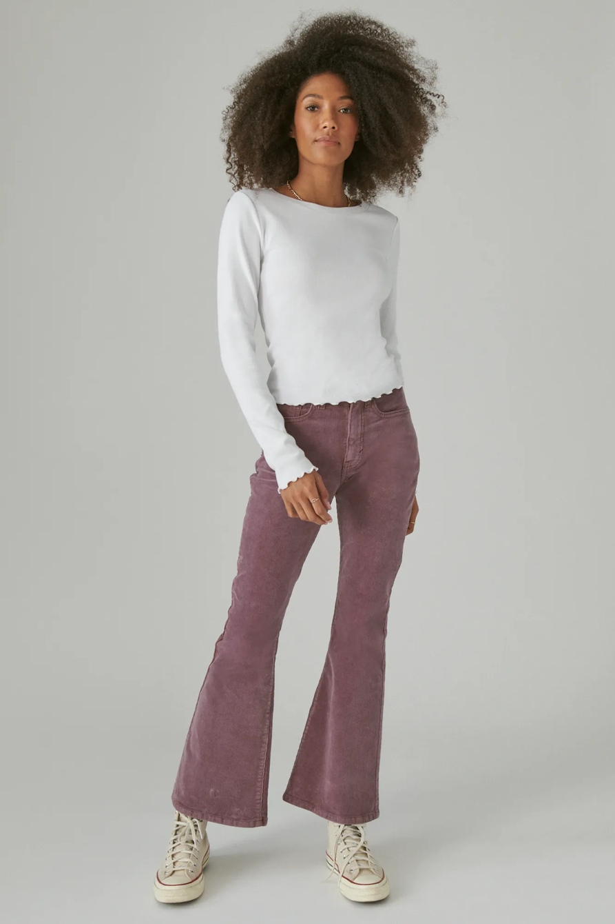 LONG SLEEVE RIBBED CREW, image 2