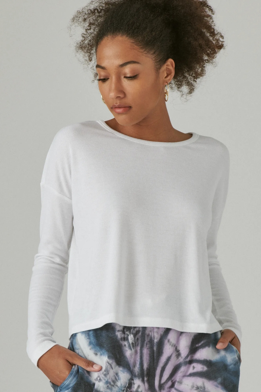LONG SLEEVE BOXY CREW, image 1