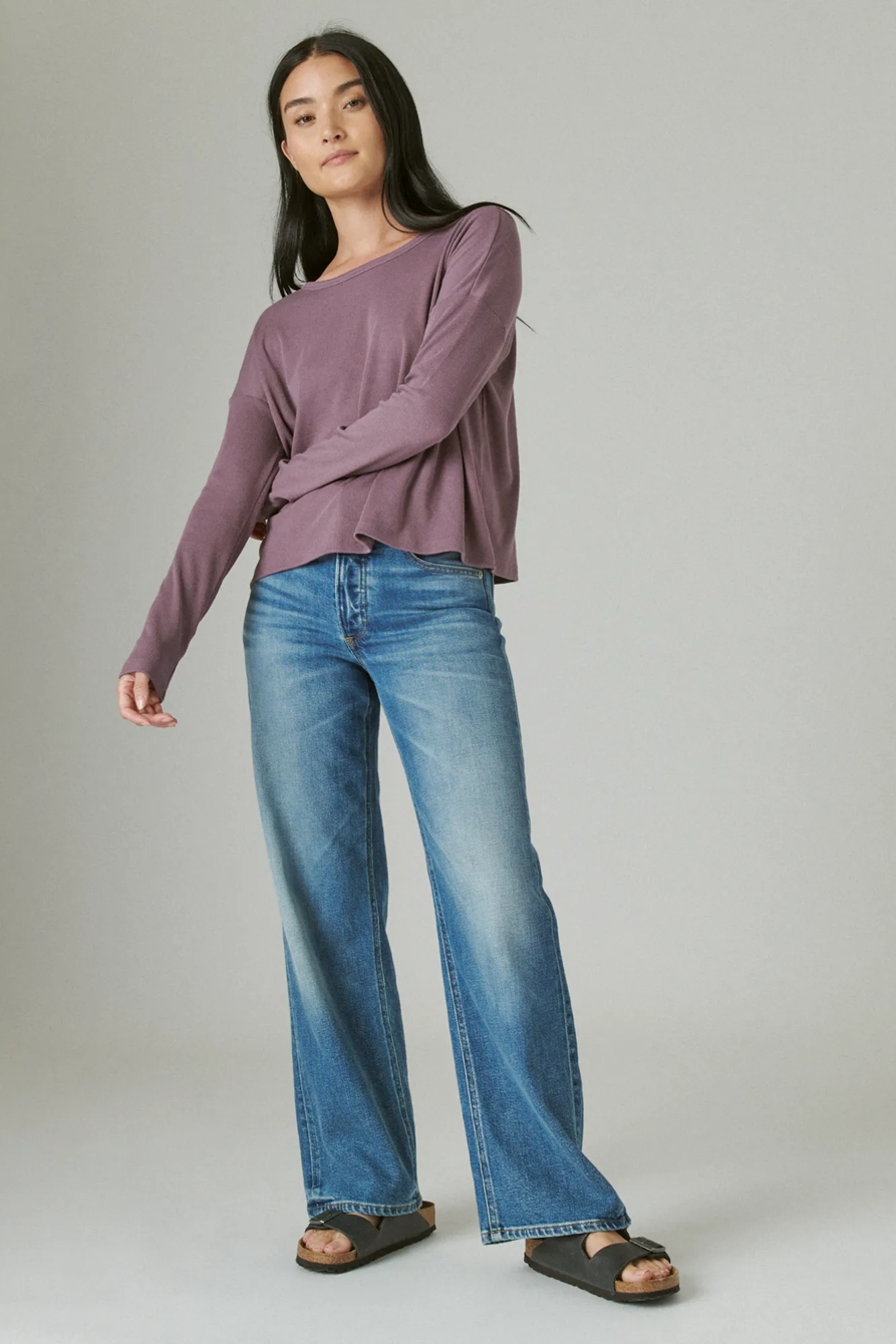 LONG SLEEVE BOXY CREW, image 2
