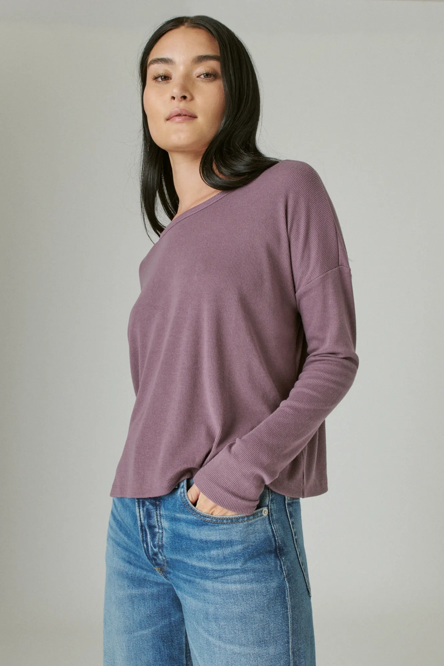 LONG SLEEVE BOXY CREW, image 3