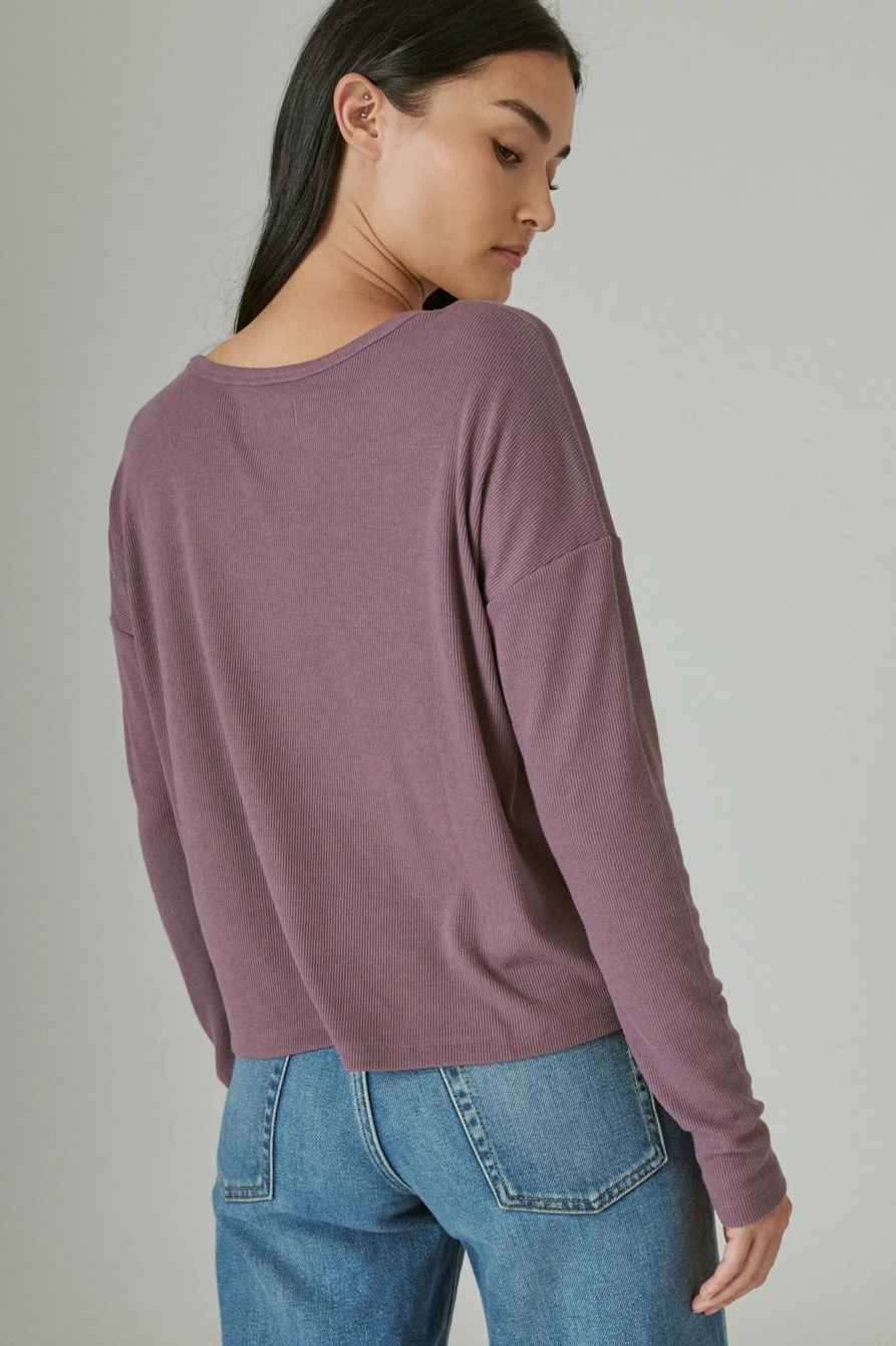 LONG SLEEVE BOXY CREW, image 4