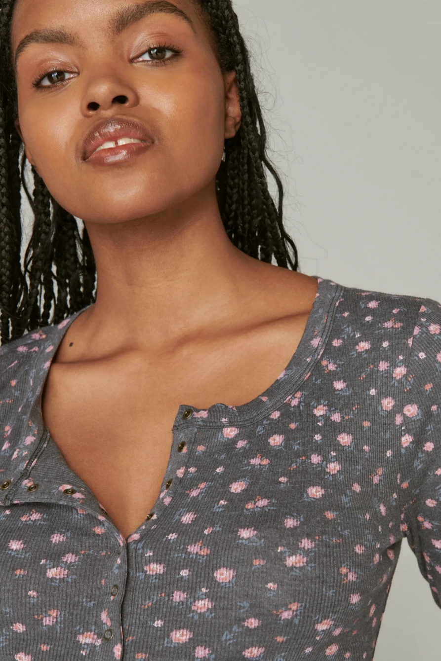 LONG SLEEVE RIBBED SNAP HENLEY, image 4